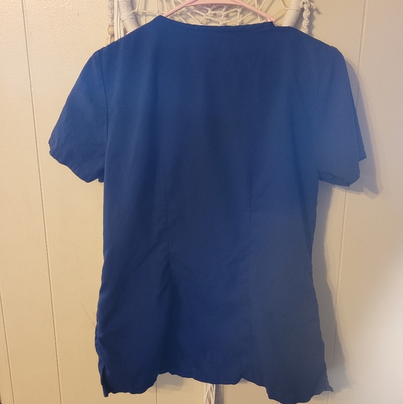 Greys Anatomy Small Navy Blue Scrub Top - Picture 3 of 3